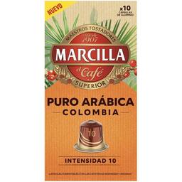Café puro arábica colombia comp. nespresso marcilla, caja 10 uds