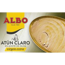 Atún claro en aceite oliva virgen albo, lata 120 g