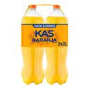 KAS Refresco de naranja pack 2 botellas de 2 l