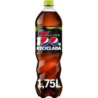 Refresco de cola sin azúcar-lima pepsi max, botella 1,75 litros