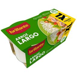 BRILLANTE Arroz largo en tarrina BRILLANTE paquete 2 uds x 200 g