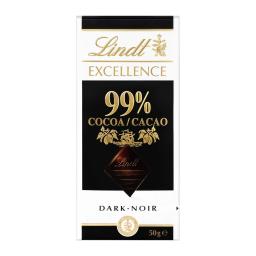 Chocolate negro 99% Lindt Excellence 50 g