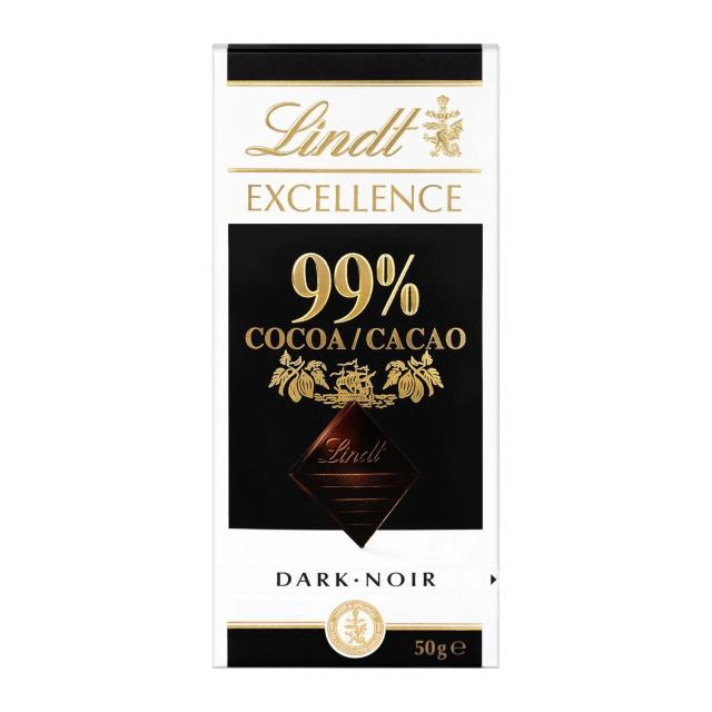 Chocolate negro 99% Lindt Excellence 50 g