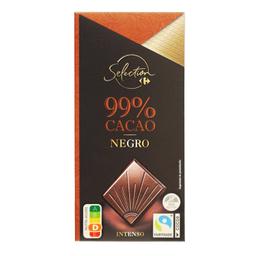 Chocolate negro 99% Selección Carrefour sin gluten 100 g