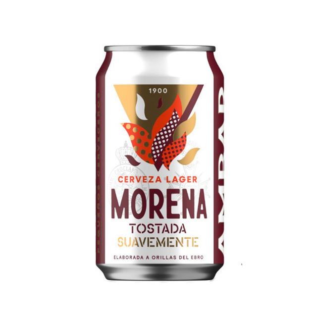 AMBAR Cerveza morena lata de 33 cl