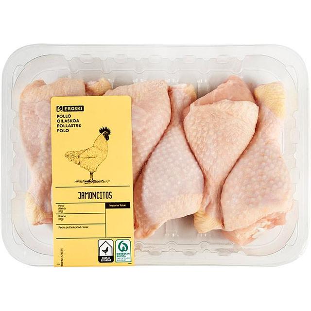 Jamoncitos de pollo eroski, 6-9 uds, bandeja peso aprox. 950 g