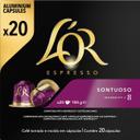 Café en cápsulas espresso sontuoso L'Or caja 20 unidades