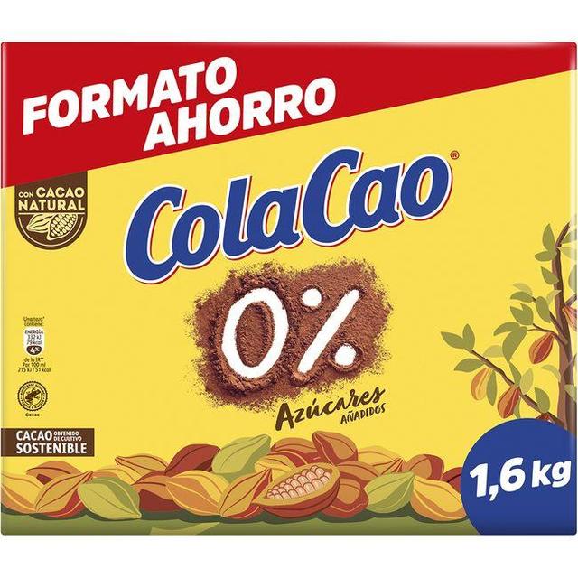 Cacao soluble 0% cola cao, caja 1,6 kg