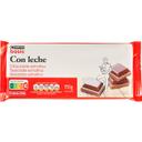 Chocolate con leche extrafino eroski basic, tableta 150 g