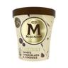 MAGNUM Tarrina de helado crema de nata con salsa de galleta al cacao, virutas de chocolate blanco y trozos de galleta 440 ml