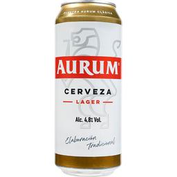 Cerveza aurum, lata 50 cl