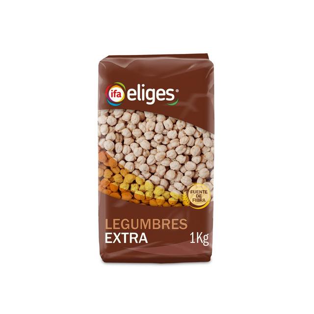 Garbanzos lechosos extra nacionales IFA ELIGES bolsa 1 kg