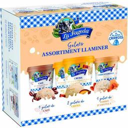 Helados crema turrón y café la fageda, pack 4x100 ml