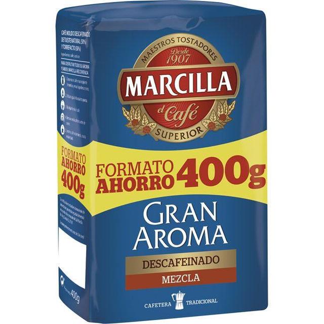 Café molido descafeinado mezcla marcilla, paquete 400 g