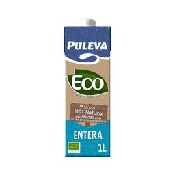 PULEVA Leche entera de vacas con alimentación ecológica 1 l