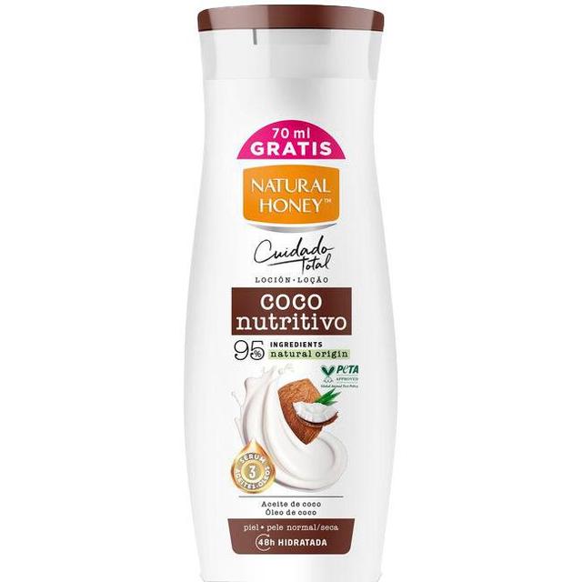 Loción corporal de coco natural honey, bote 330+70 ml gratis