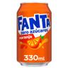 Refresco FANTA naranja zero lata 33 cl