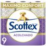 Papel higiénico Acolchado Scottex 9 rollos
