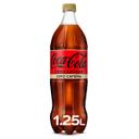 Refresco cola Coca-Cola botella 1,25l zero zero sin cafeína