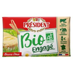 PRÉSIDENT Mantequilla sin sal ecológico PRÉSIDENT 250 g