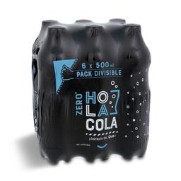 Refresco de cola zero Hola Cola botella 6 x 50 cl