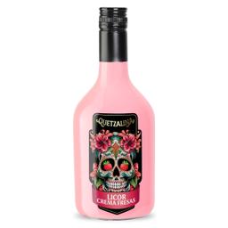 Licor de crema de fresas Quetzalina botella 70 cl