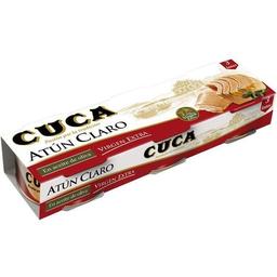 Atún claro en aceite virgen cuca, pack 3x65 g