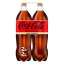 Coca Cola zero azúcar sin cafeína pack 2 botellas 2 l