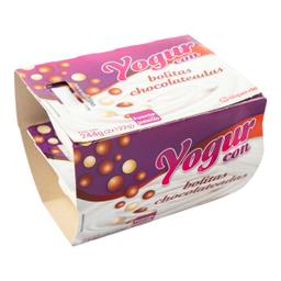 Yogur Alipende pack 2 con bolitas de chocolate