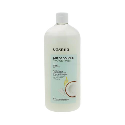 COSMIA Gel hidratante para baño o ducha (leche de ducha) con extactos de coco y avena 750 ml