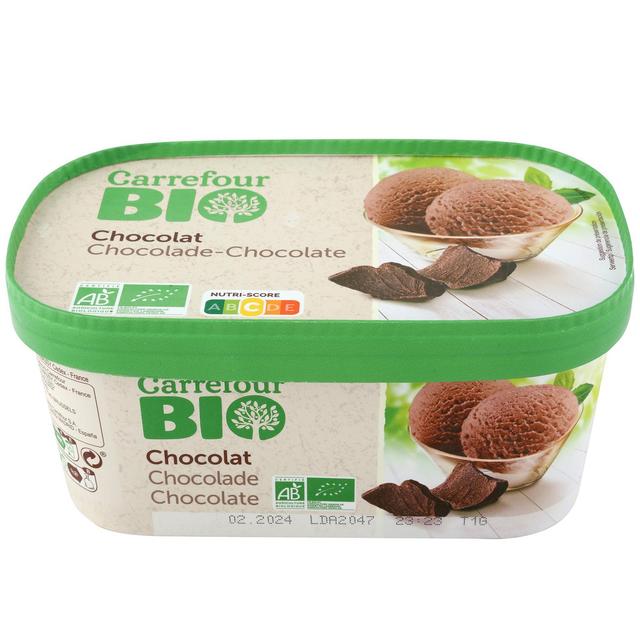 Helado de chocolate ecológico Carrefour Bio 450 g