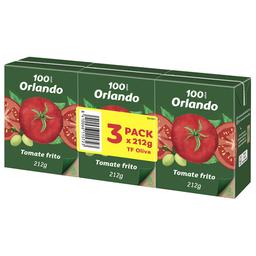 ORLANDO Tomate frito con aceite de oliva virgen extra brik de 3 uds x 212 g