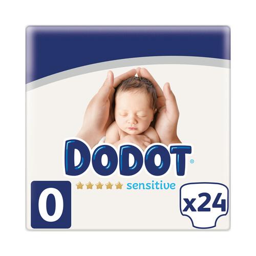 DODOT Sensitive Pañales talla 0 para recien nacidos (-3 kg) 24 uds