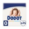 DODOT Sensitive Pañales talla 0 para recien nacidos (-3 kg) 24 uds