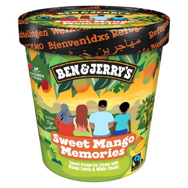 Helado crema nata con salsa de mango Ben & Jerry's 391 g