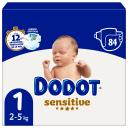 Pañales Dodot Sensitive T1 (2-5 kg) 84 ud