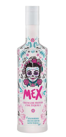 Licor de crema de fresas con tequila Mex 70cl