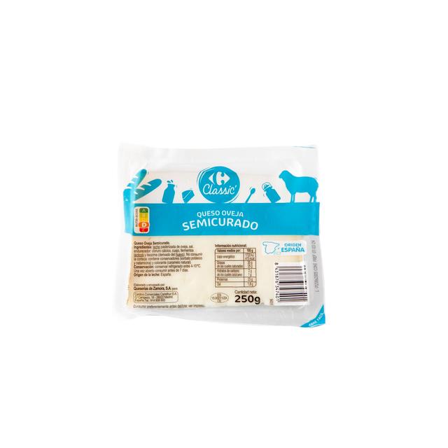 Queso de oveja semicurado Classic´ Carrefour cuña 250 g