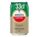 Cerveza lager tostada Amstel Clásica lata 33 cl. 