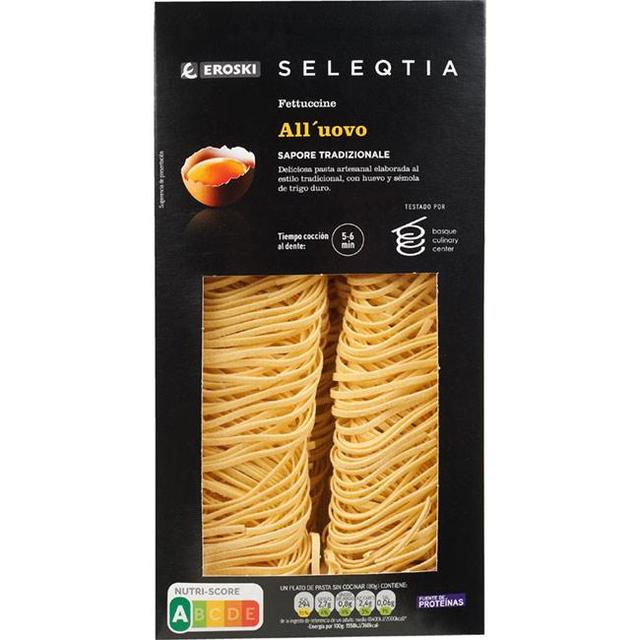 Fettuccine all'uovo eroski seleqtia, paquete 250 g