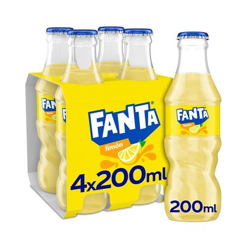 FANTA Refresco de limón pack 4 uds x 20 cl