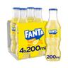 FANTA Refresco de limón pack 4 uds x 20 cl