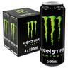 Monster Energy Green Bebida Energética pack de 4 latas 50 cl