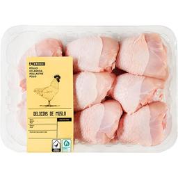 Delicias de muslo de pollo eroski, bandeja aprox.  930 g