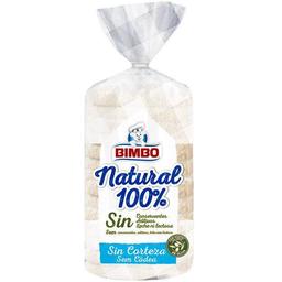Pan molde natural 100% sin corteza bimbo, paquete 450 g