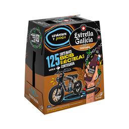 ESTRELLA GALICIA Cerveza sin alcohol 0,0 % tostada pack 6 uds. x 25 cl