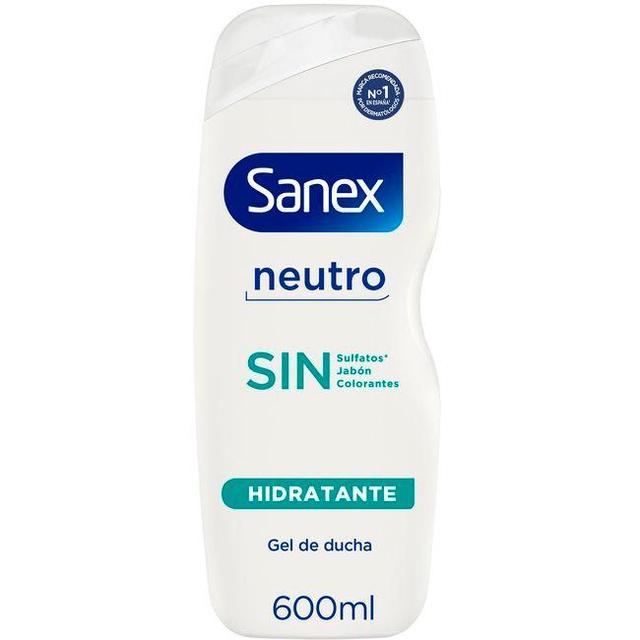 Gel de ducha hidratante piel normal sanex sin, bote 600 ml