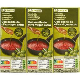 Tomate frito con a. de oliva virgen extra eroski, pack 3x200 g