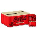 Refresco de cola zero zero Coca-Cola lata 12 x 33 cl