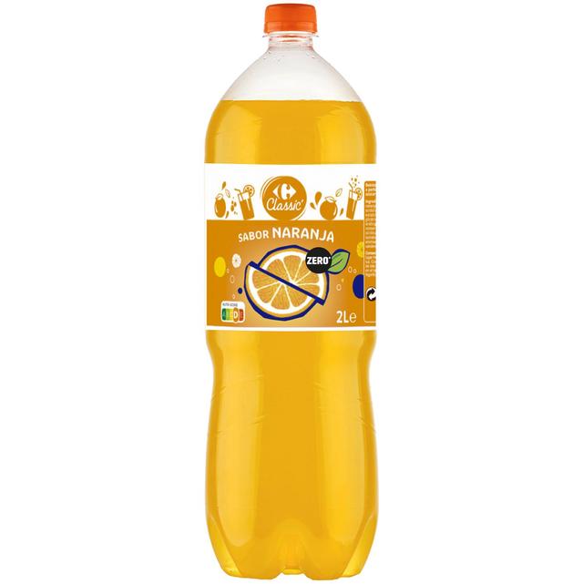 Refresco naranja Zero Carrefour Classic' botella 2 l